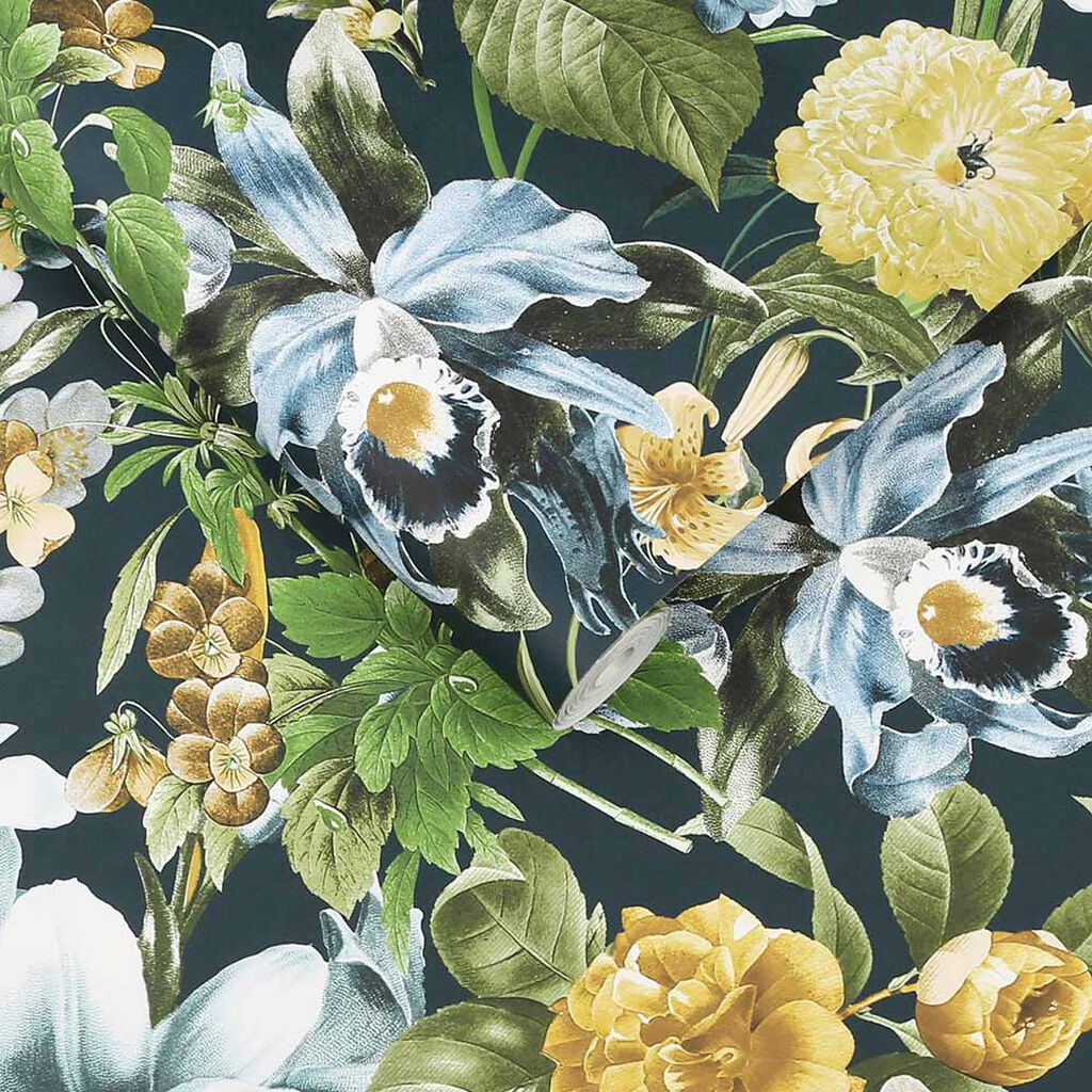 Glasshouse Flora Wallpaper - Green - Graham & Brown - 111731 - Premier Wallcovering