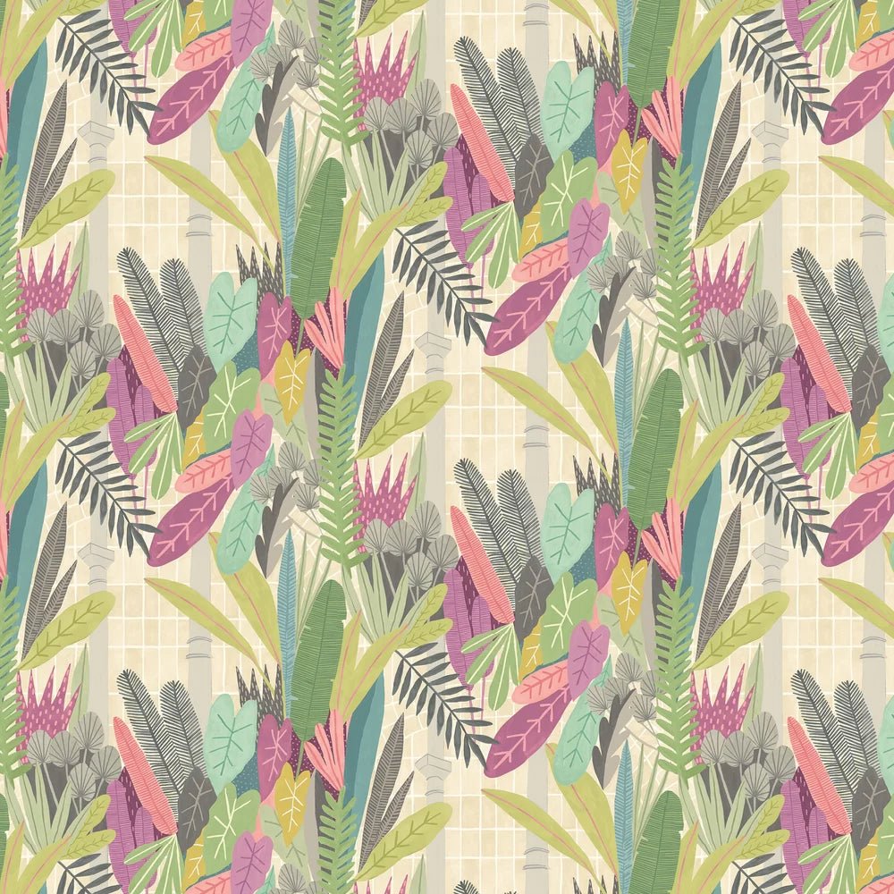 Glasshouse Wallpaper - Heather & Olive - Ohpopsi - GHS50155W - Premier Wallcovering