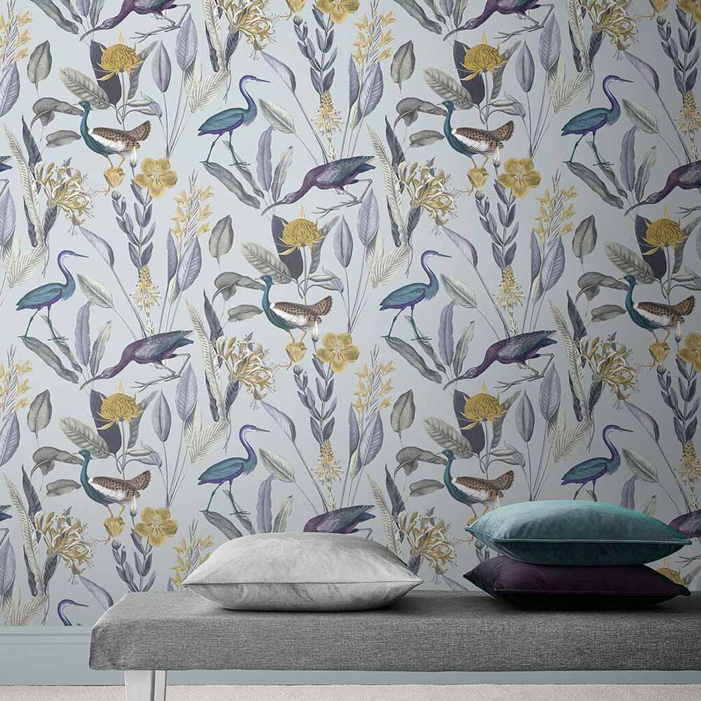 Glasshouse Wallpaper - Soft Grey - Graham & Brown - 111721 - Premier Wallcovering
