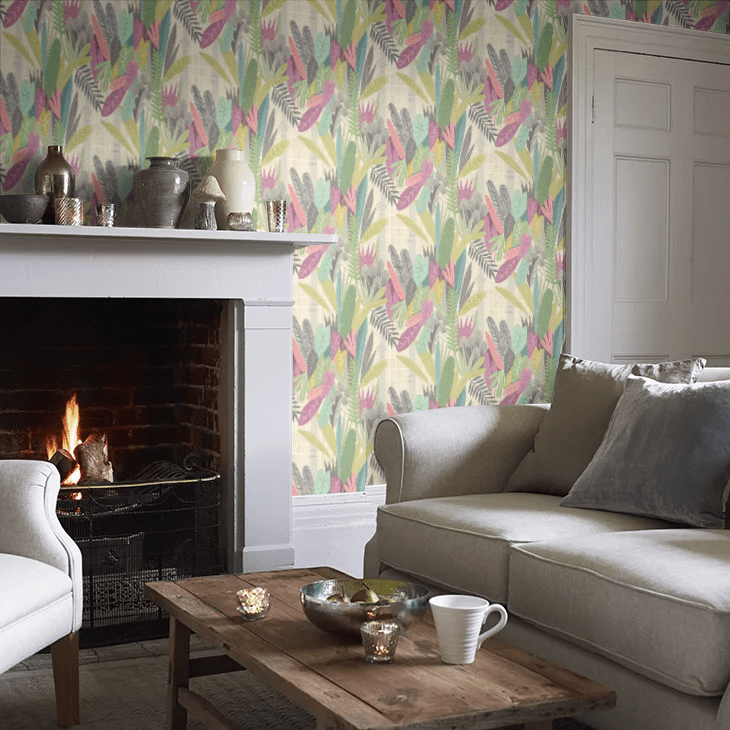 Glasshouse Wallpaper - Heather & Olive - Ohpopsi - GHS50155W - Premier Wallcovering