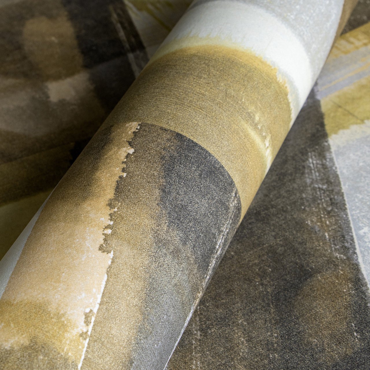 Glaze Crafted Wallpaper - Green/ Gold - Hohenberger - 26795 - Premier Wallcovering
