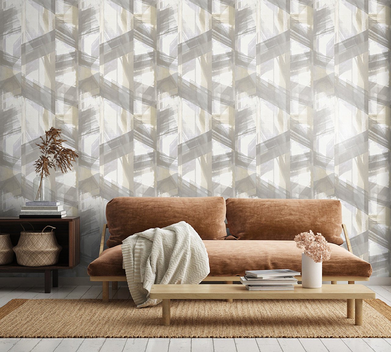 Glaze Crafted Wallpaper - Taupe/ Grey - Hohenberger - 26796 - Premier Wallcovering