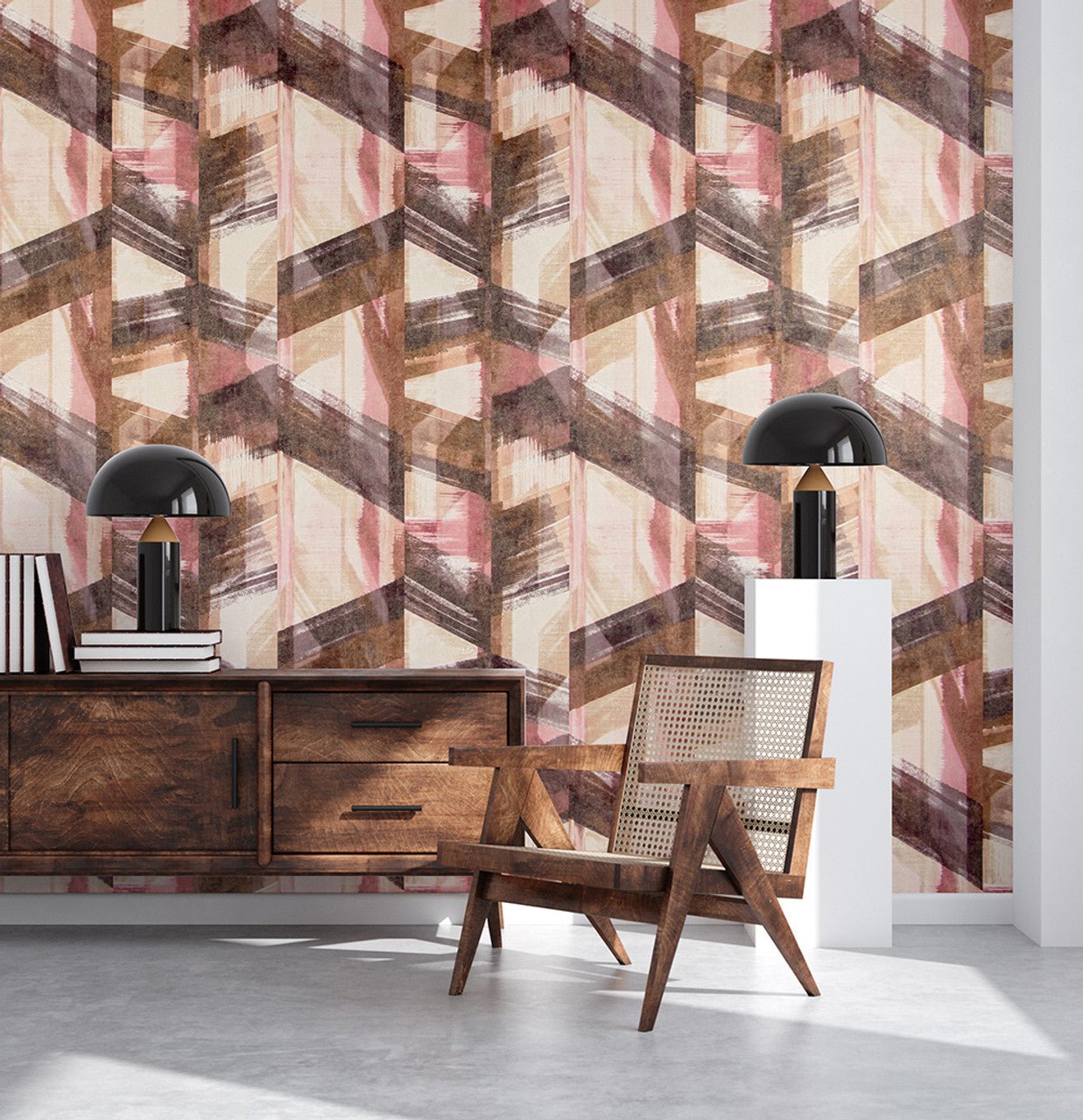 Glaze Crafted Wallpaper - Mauve - Hohenberger - 26798 - Premier Wallcovering