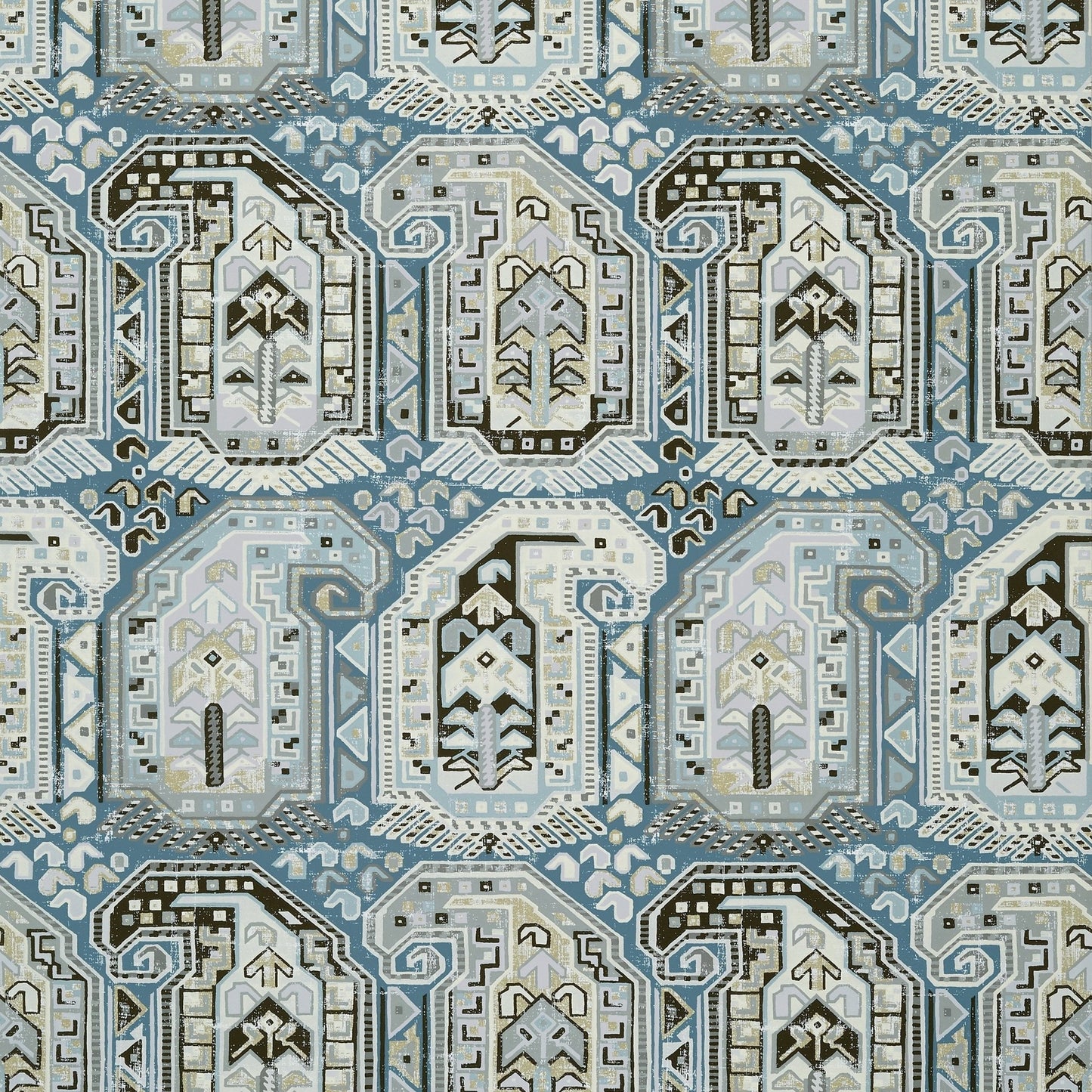Gleniffer Wallpaper - Aqua - Thibaut - T85023 - Premier Wallcovering