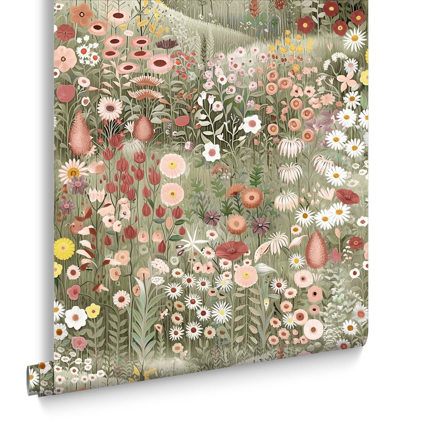Glenwhan Wildflower Wallpaper - Dew - Graham & Brown - 127928 - Premier Wallcovering