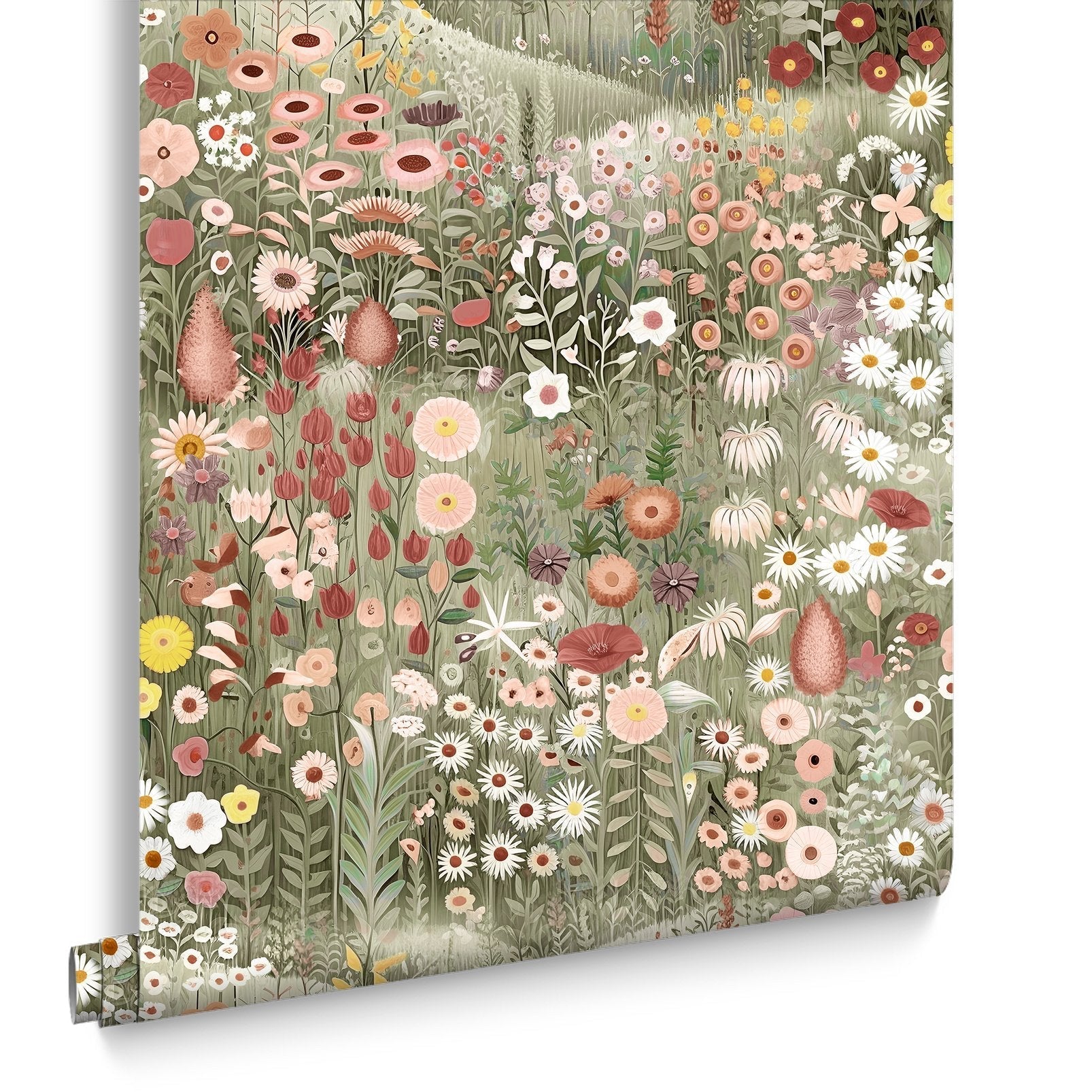 Glenwhan Wildflower Wallpaper - Dew - Graham & Brown - 127928 - Premier Wallcovering
