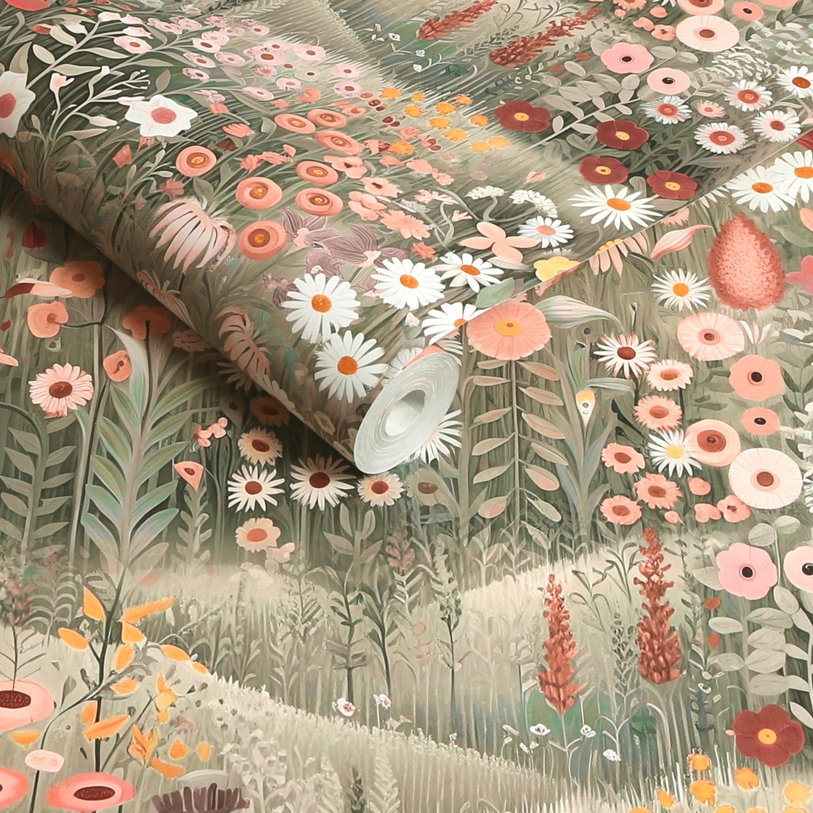 Glenwhan Wildflower Wallpaper - Dew - Graham & Brown - 127928 - Premier Wallcovering