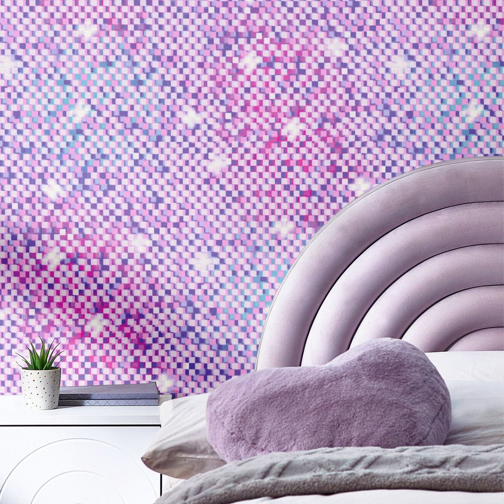 Glitches Wallpaper - Purple - Next - 122884 - Premier Wallcovering