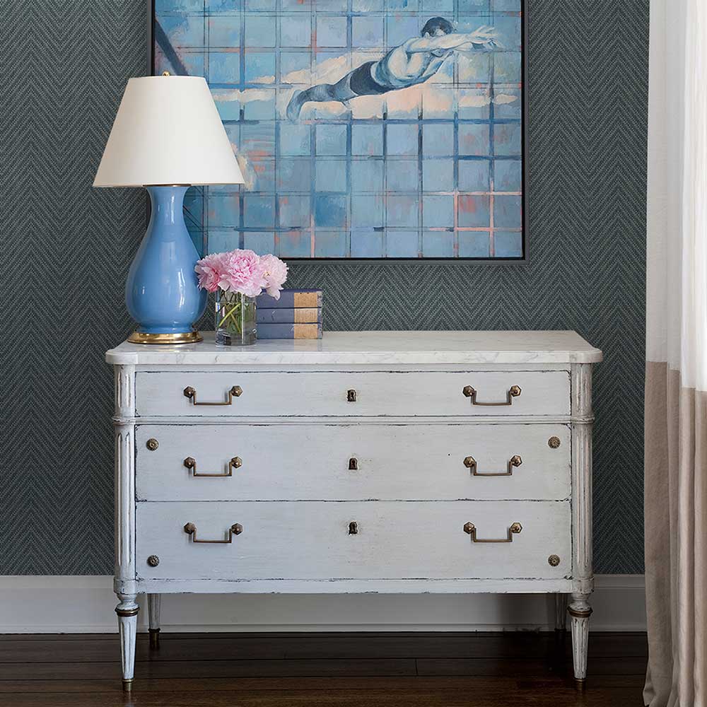 Glynn Wallpaper - Denim - A Street Prints - FD26654 - Premier Wallcovering