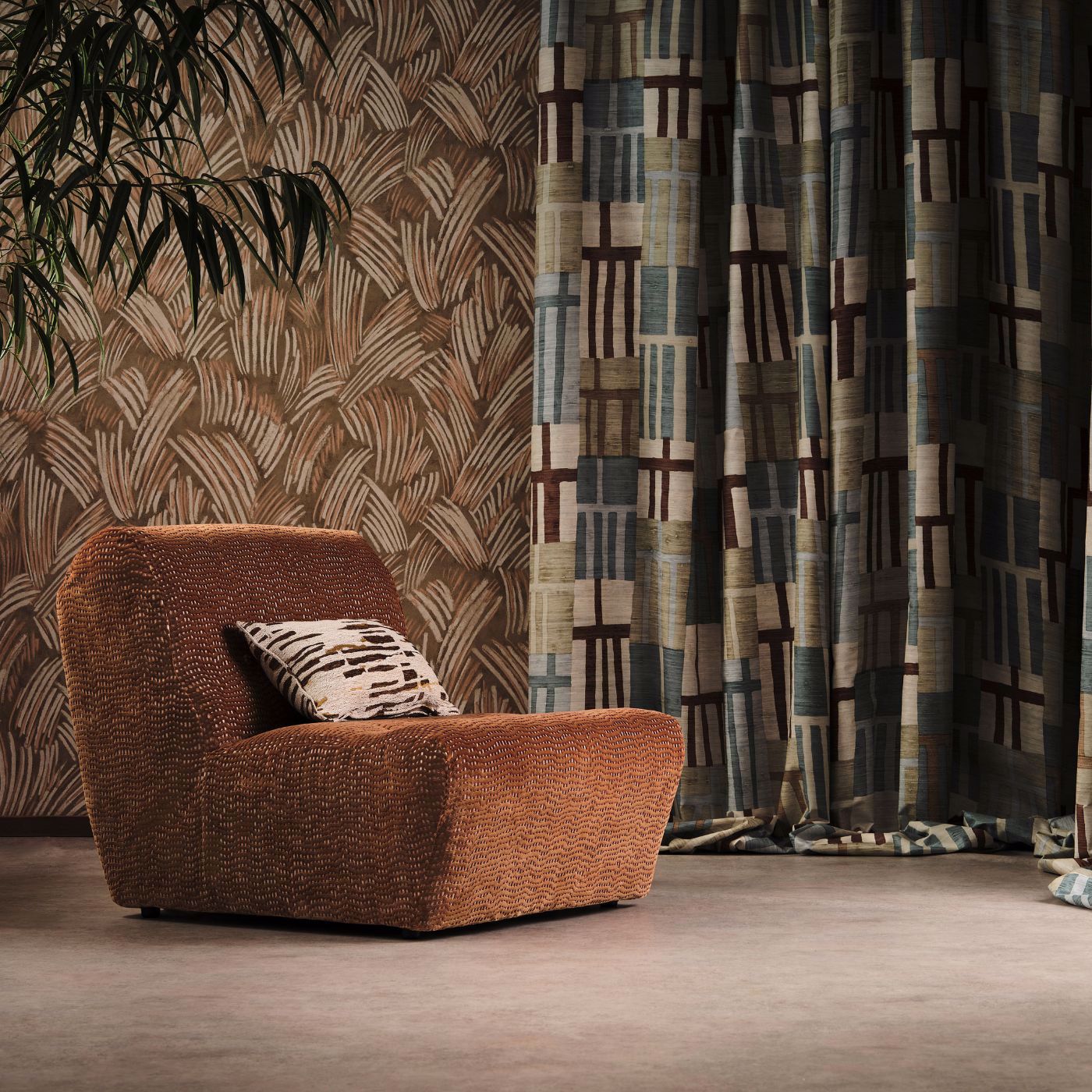 Glyph Wallpaper - Limonite / Sunstone - Harlequin - HDMW113300 - Premier Wallcovering