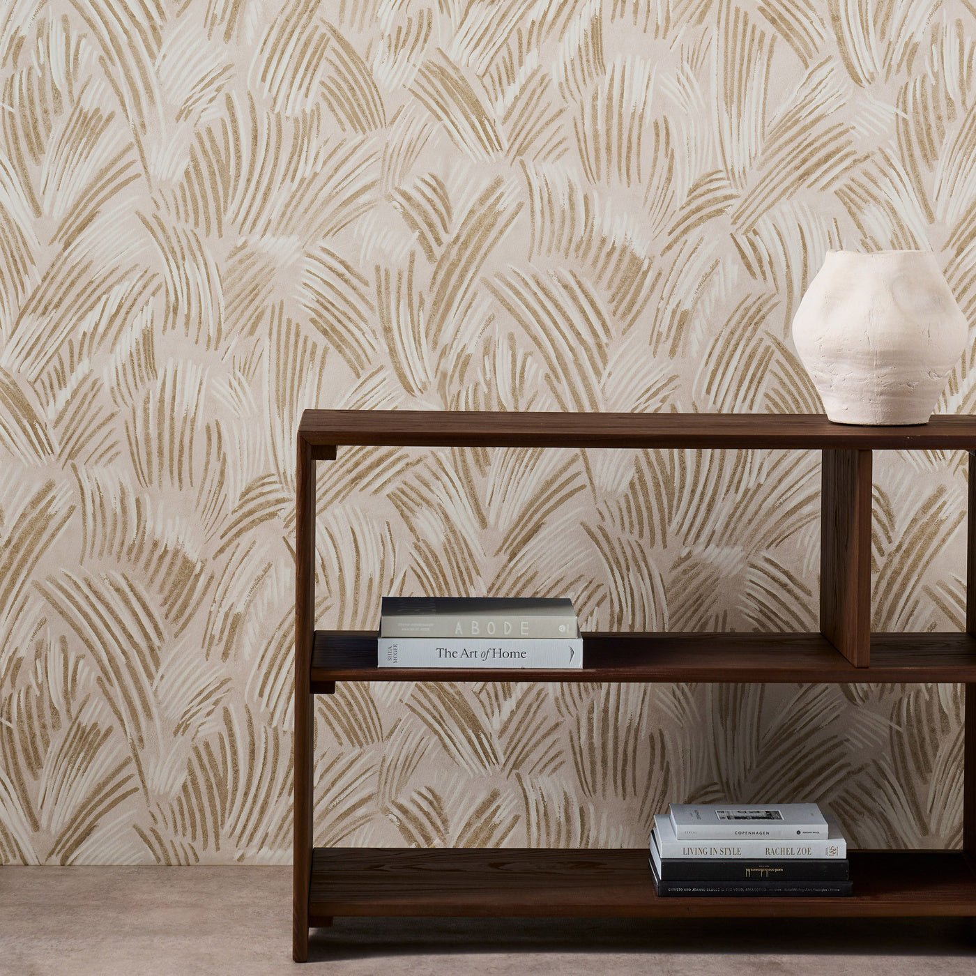 Glyph Wallpaper - Sandstone / Chalk - Harlequin - HDMW113301 - Premier Wallcovering