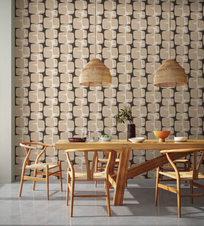 Going Lohko Wallpaper - Powder / Liquorice - NBIW113037 - Scion - Premier Wallcovering