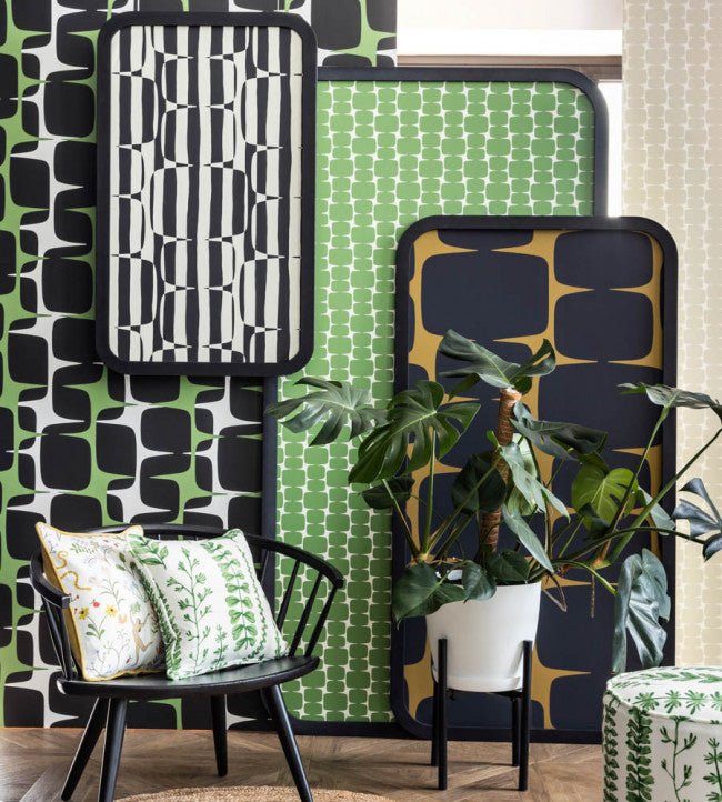 Going Lohko Wallpaper - Juniper / Liquorice - NBIW113036 - Scion - Premier Wallcovering