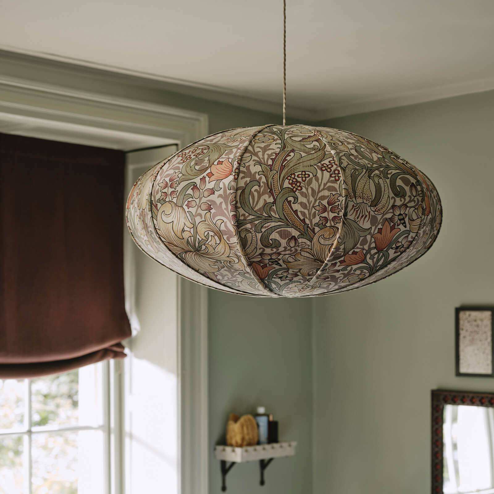 Golden Lily Cotton Linen Fabric - Cirrus - House of Hackney - 1 - FA - GOL - CL - ECR - XXX - XXX - Premier Wallcovering