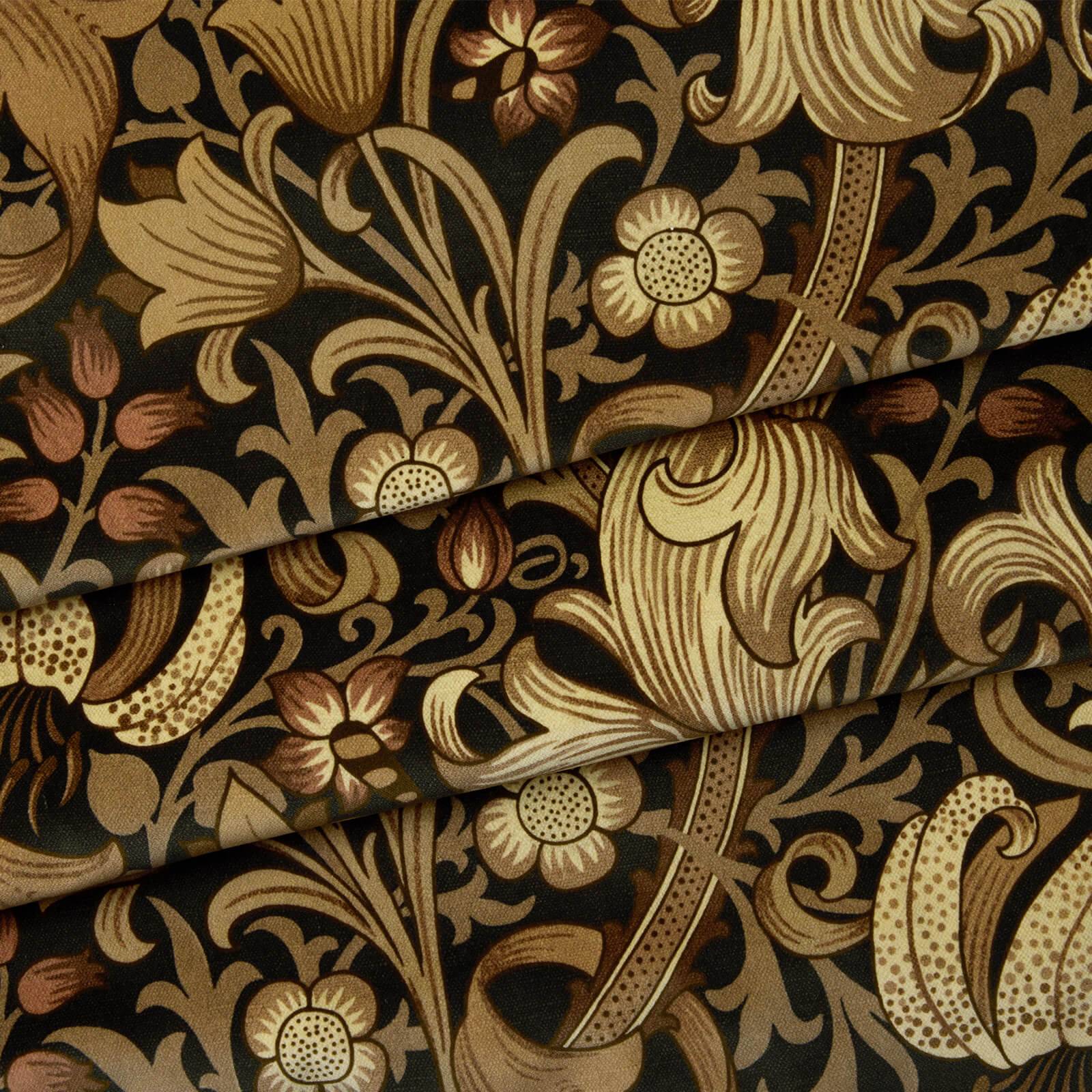 Golden Lily Velvet Fabric - Black - House of Hackney - 1 - FA - GOL - VE - NOI - XXX - XXX - Premier Wallcovering