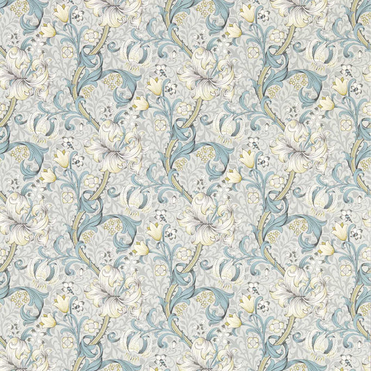 Golden Lily Wallpaper - Linen/Blush - Clarke & Clarke - W0174/01 - Premier Wallcovering