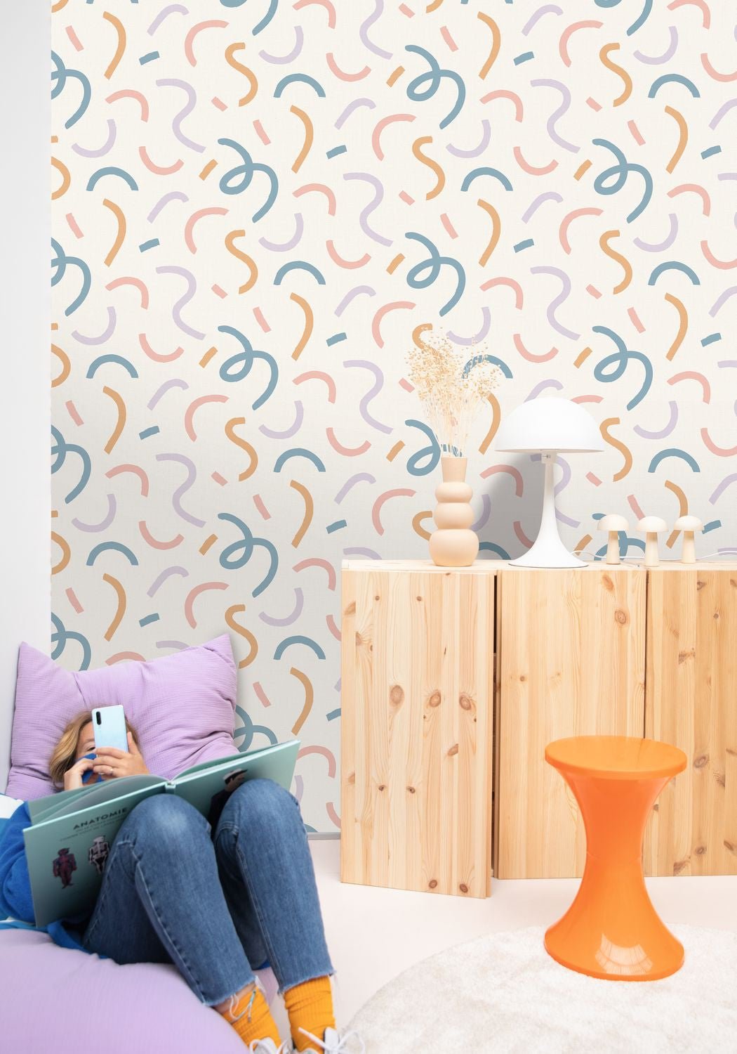 Good Vibes Only Wallpaper - Rose Jaune - Caselio - 103394028 - Premier Wallcovering