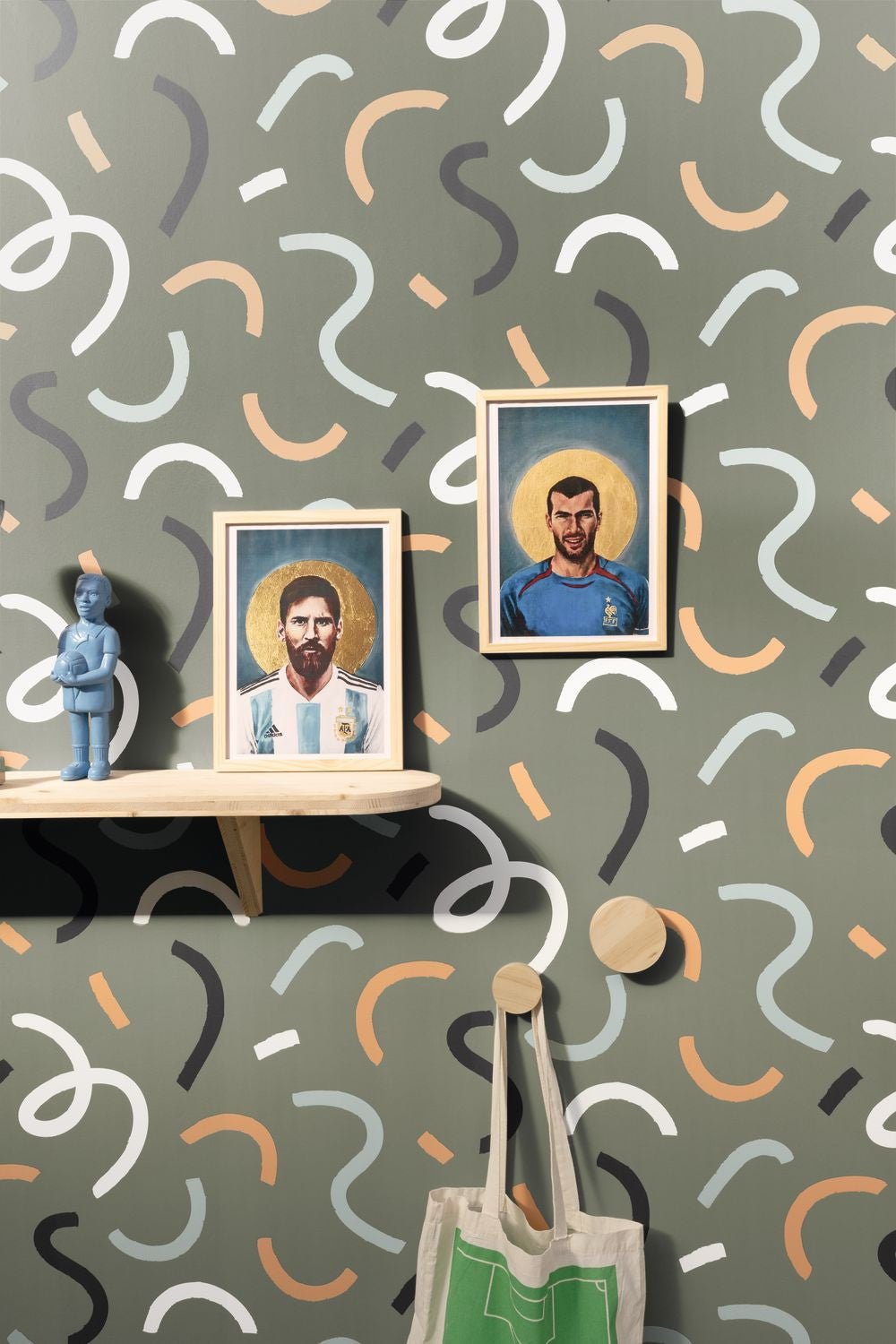 Good Vibes Only Wallpaper - Kaki - Caselio - 103397010 - Premier Wallcovering