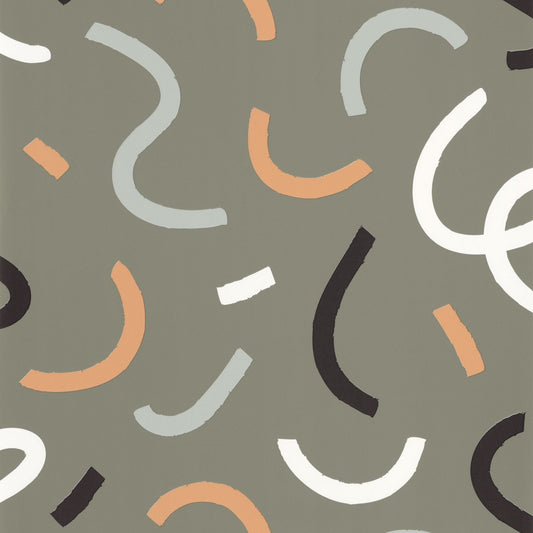 Good Vibes Only Wallpaper - Kaki - Caselio - 103397010 - Premier Wallcovering