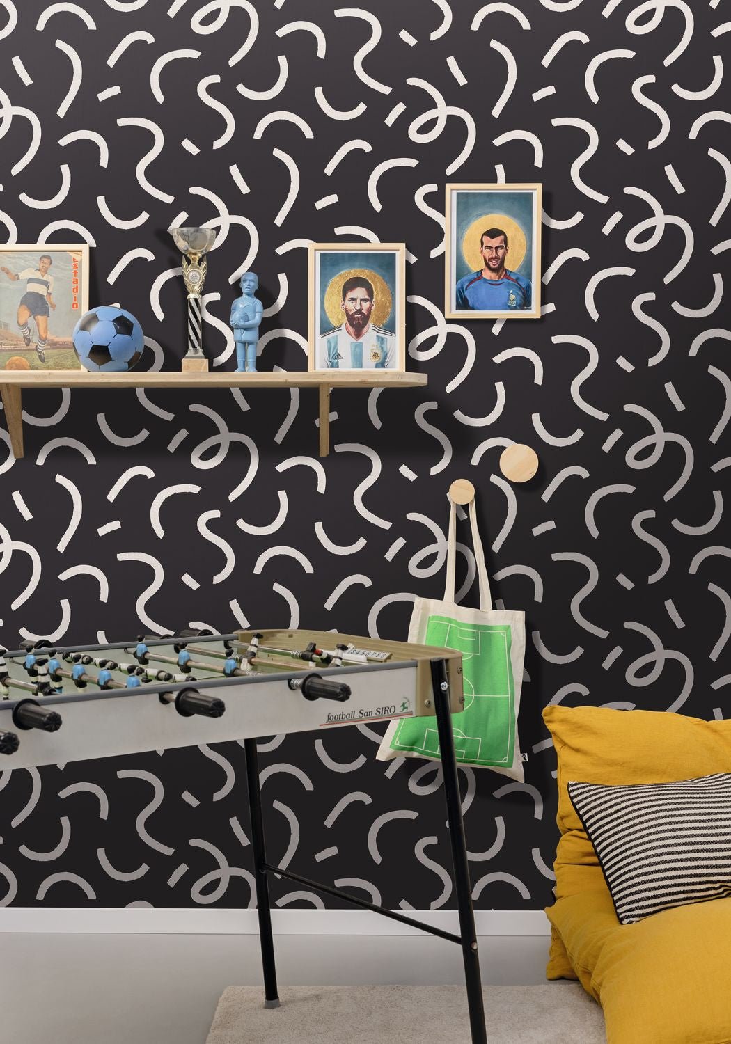 Good Vibes Only Wallpaper - Noir - Caselio - 103399000 - Premier Wallcovering