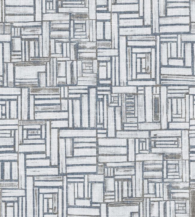 Gozo Raffia Wallpaper - Cobalt - Christopher Farr Cloth - CFW203 - 01 - Premier Wallcovering