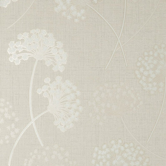 Grace Allium Flower Wallpaper - Stone - Fine Décor - FD43281 - Premier Wallcovering