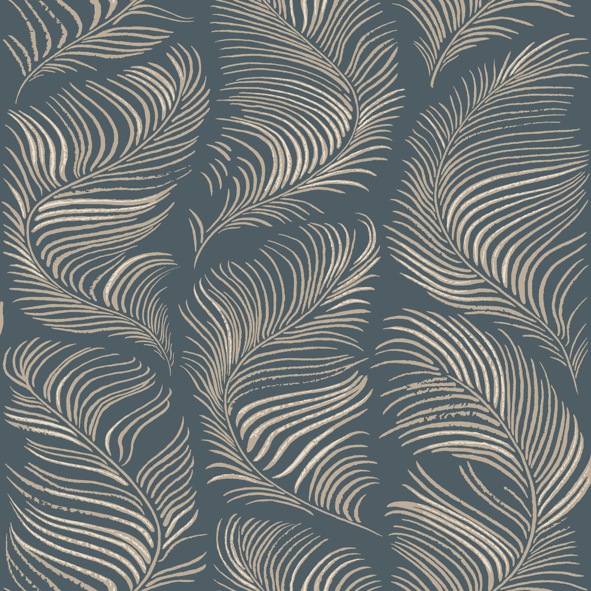 Grace Wallpaper - Midnight Blue - Sandberg - S10339 - Premier Wallcovering