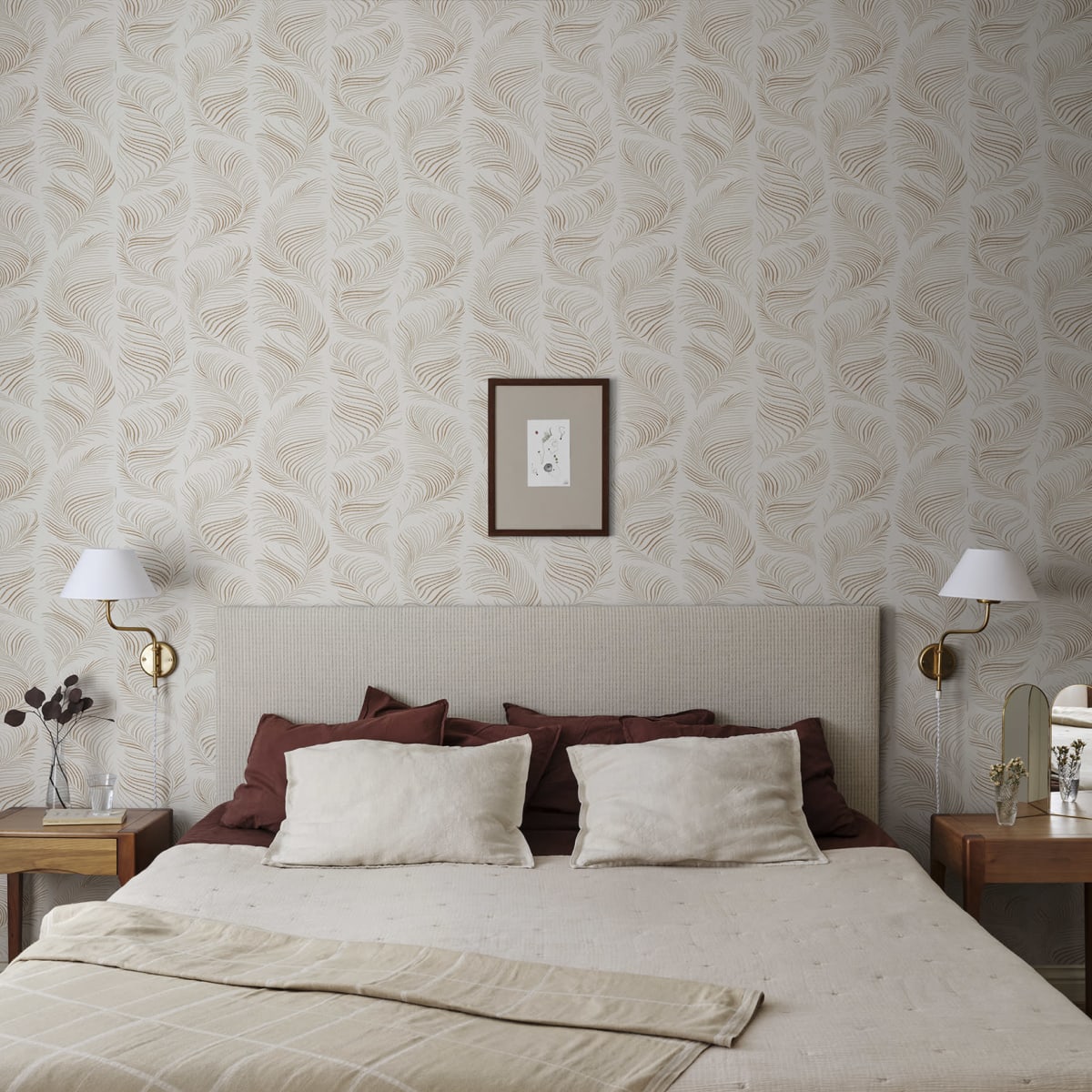 Grace Wallpaper - Beige - Sandberg - S10337 - Premier Wallcovering