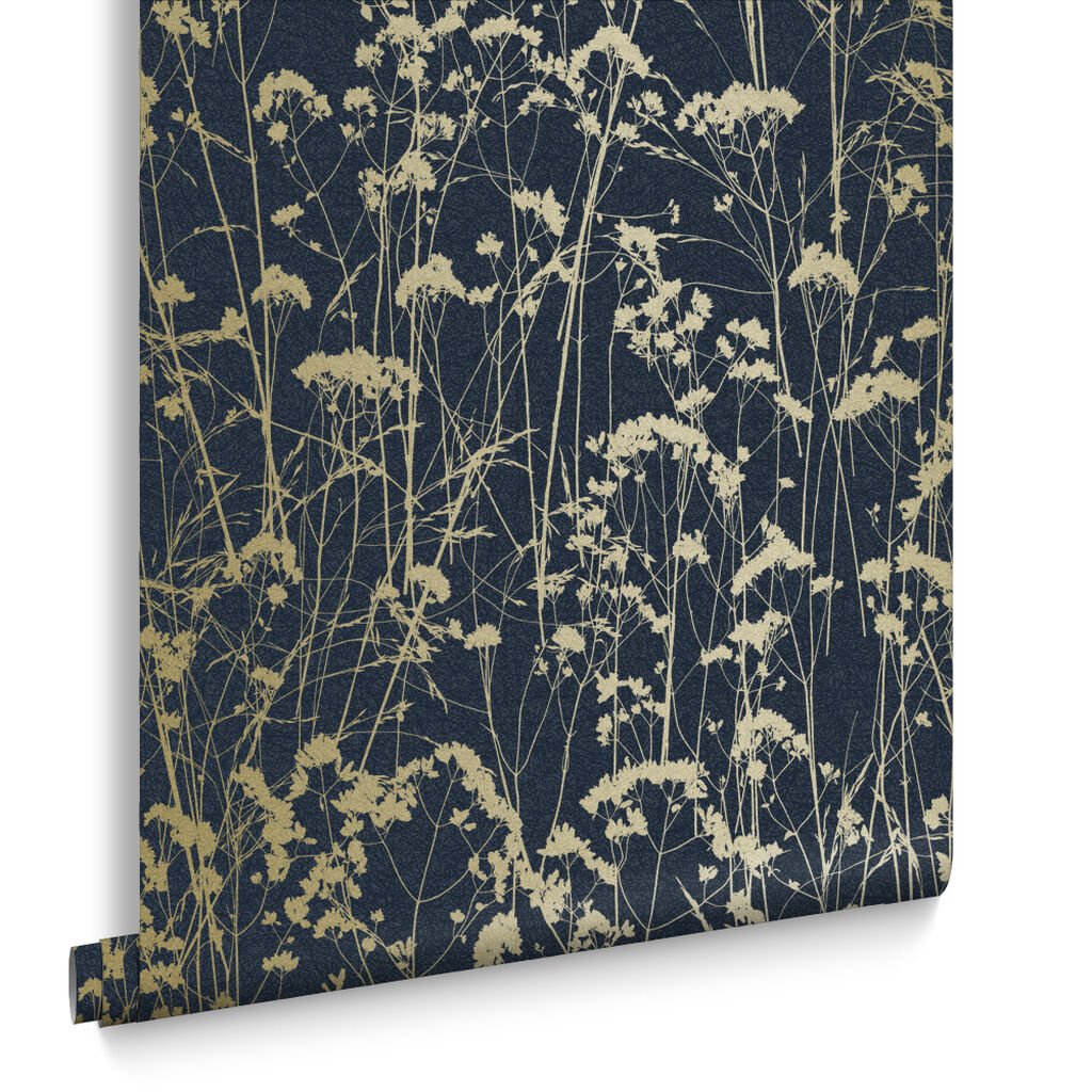 Grace Wallpaper - Midnight - Graham & Brown - 105460 - Premier Wallcovering