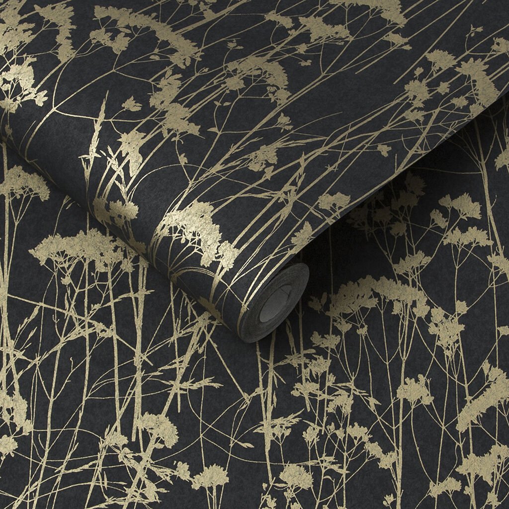 Grace Wallpaper - Deep Night - Graham & Brown - 105461 - Premier Wallcovering