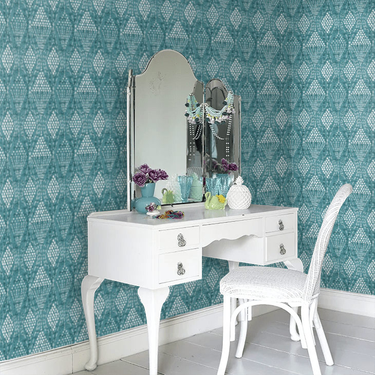Grady Wallpaper - Teal - A Street Prints - FD26318 - Premier Wallcovering