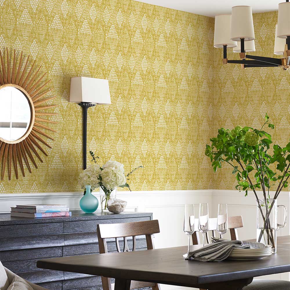 Grady Wallpaper - Ochre - A Street Prints - FD26321 - Premier Wallcovering