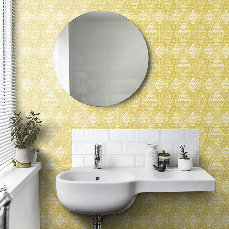 Grady Wallpaper - Ochre - A Street Prints - FD26321 - Premier Wallcovering