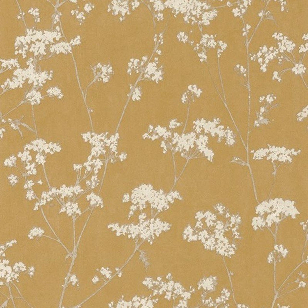 Graminees Riverside 3 Wallpaper - Jaune Curry - Casadeco - 85292356 - Premier Wallcovering