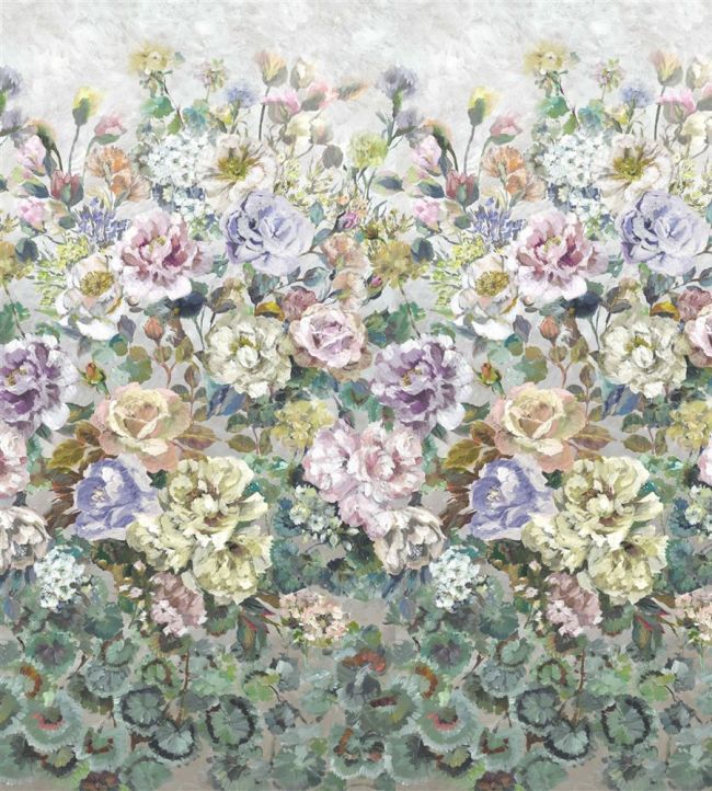 Grandiflora Rose Wallpaper - Heather - PDG1123/02 - Designers Guild - Premier Wallcovering