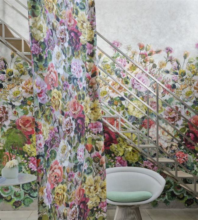 Grandiflora Rose Wallpaper - Dusk - PDG1123/01 - Designers Guild - Premier Wallcovering