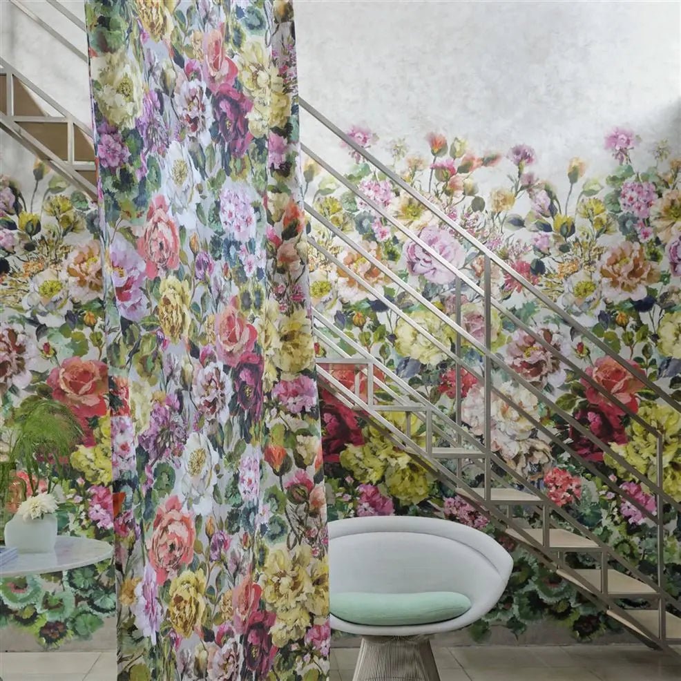 Grandiflora Rose Wallpaper - Dusk - Designers Guild - PDG1123/01 - Premier Wallcovering