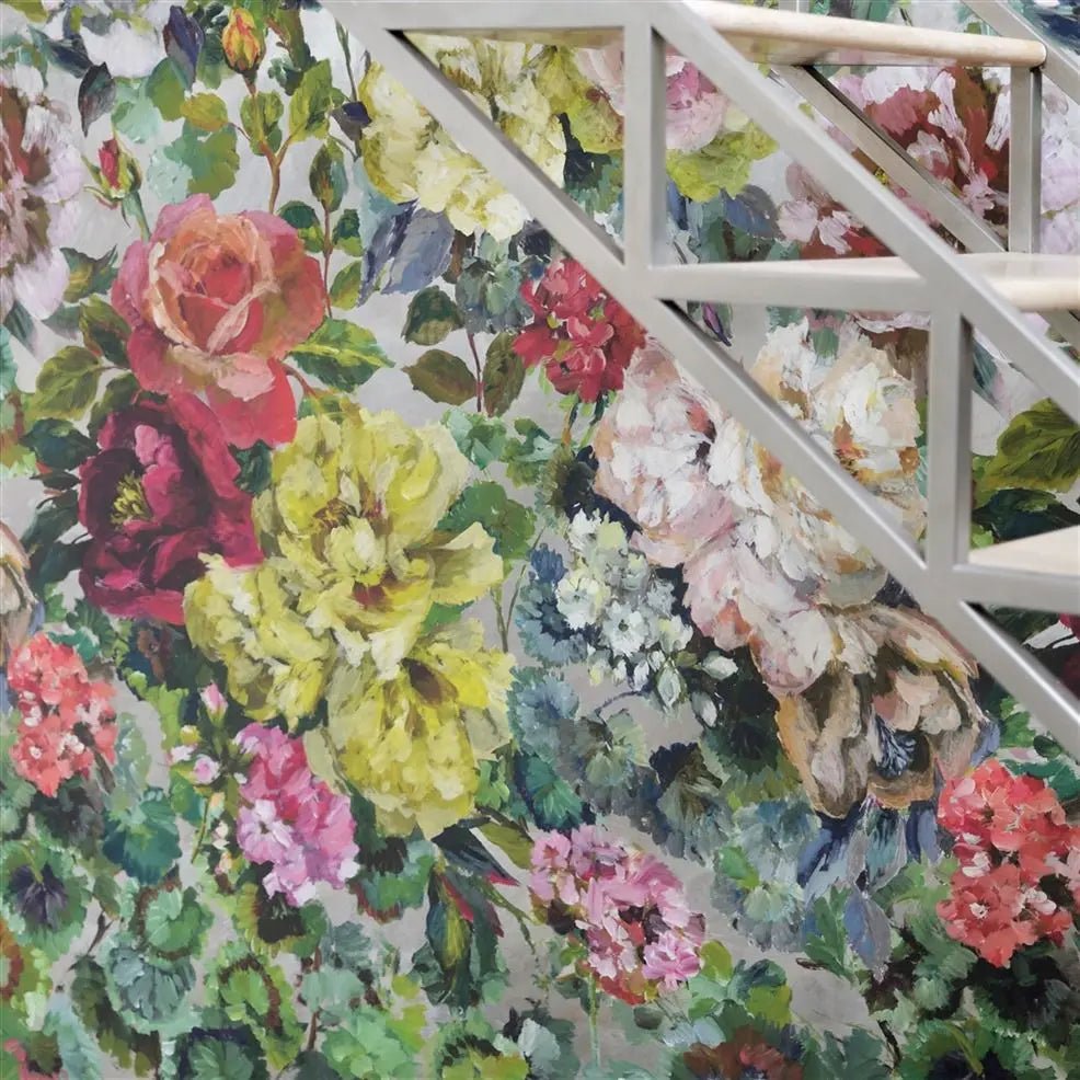 Grandiflora Rose Wallpaper - Dusk - Designers Guild - PDG1123/01 - Premier Wallcovering