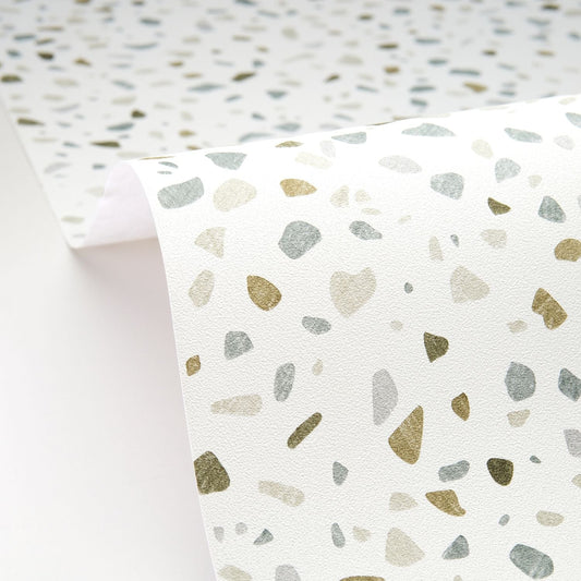 Granito Wallpaper - Vert - Caselio - 106890772 - Premier Wallcovering