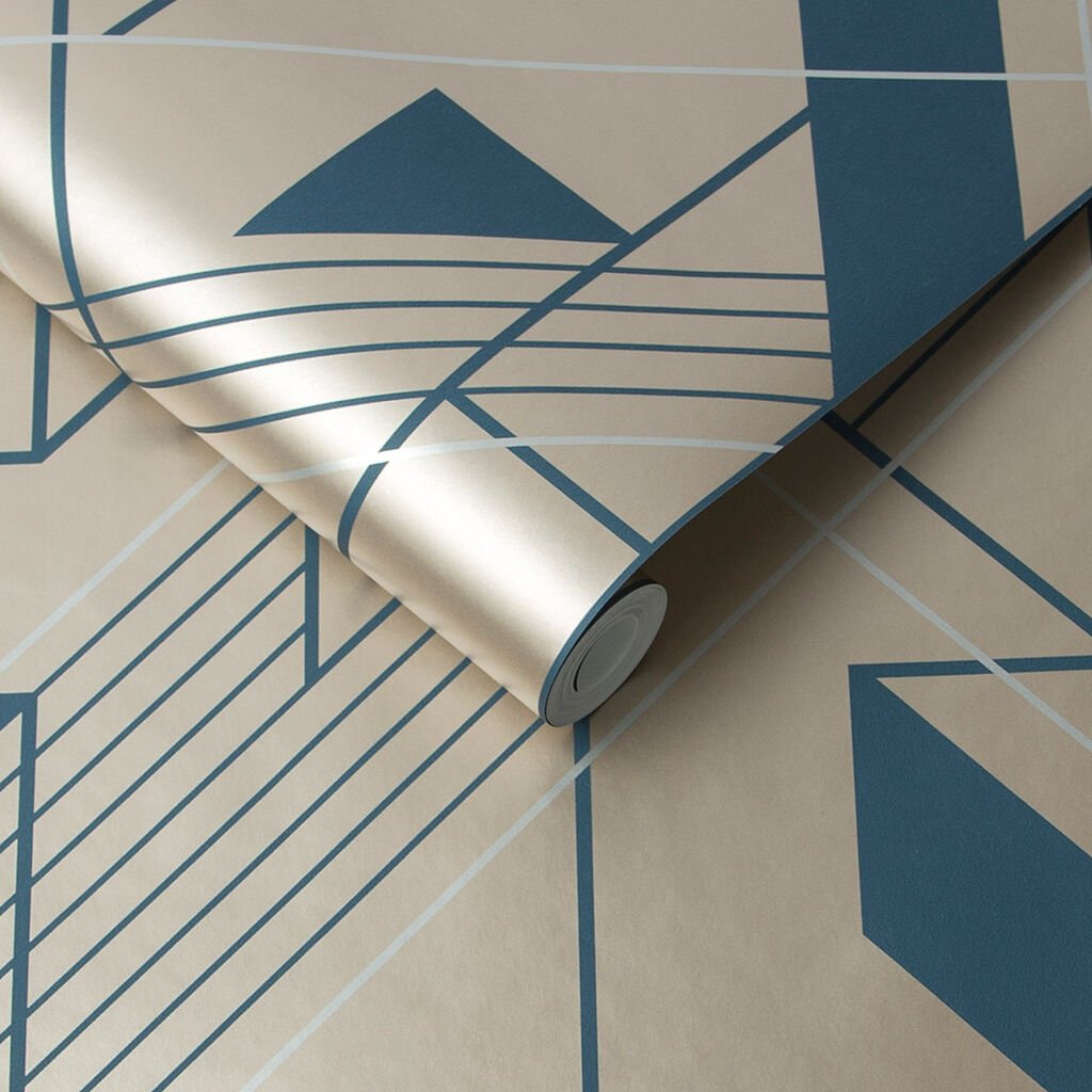 Graphic Wallpaper - Cobalt - Graham & Brown - 105246 - Premier Wallcovering