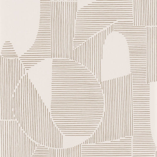 Graphique Gallery Wallpaper - Taupe And Beige - Casadeco - 86121105 - Premier Wallcovering