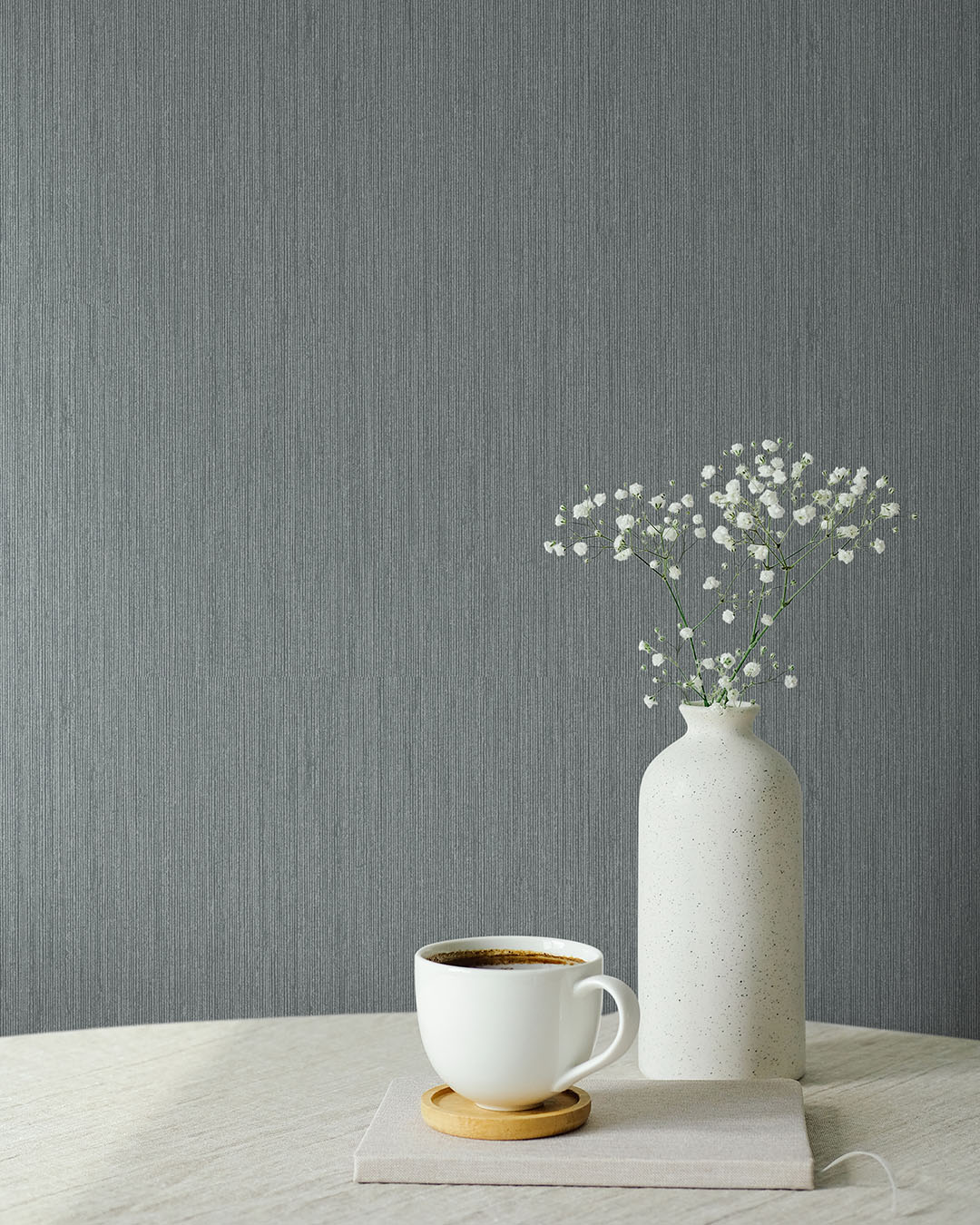 Gråsäl Wallpaper - Dark Gray/Blue - Midbec - 17215 - Premier Wallcovering