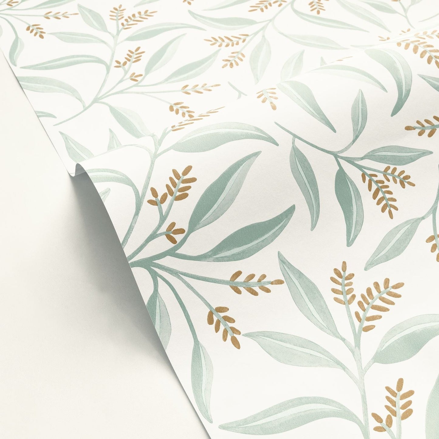 Grasse Wallpaper - Vert De Gris - Caselio - 103880748 - Premier Wallcovering