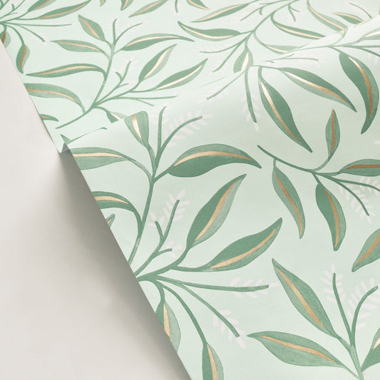 Grasse Wallpaper - Vert D'eau - Caselio - 103887165 - Premier Wallcovering