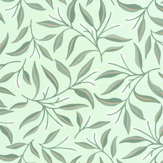 Grasse Wallpaper - Vert D'eau - Caselio - 103887165 - Premier Wallcovering