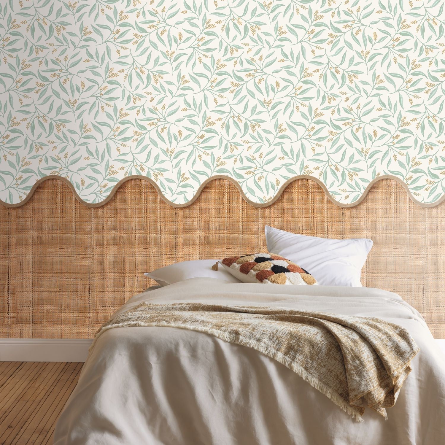 Grasse Wallpaper - Vert De Gris - Caselio - 103880748 - Premier Wallcovering