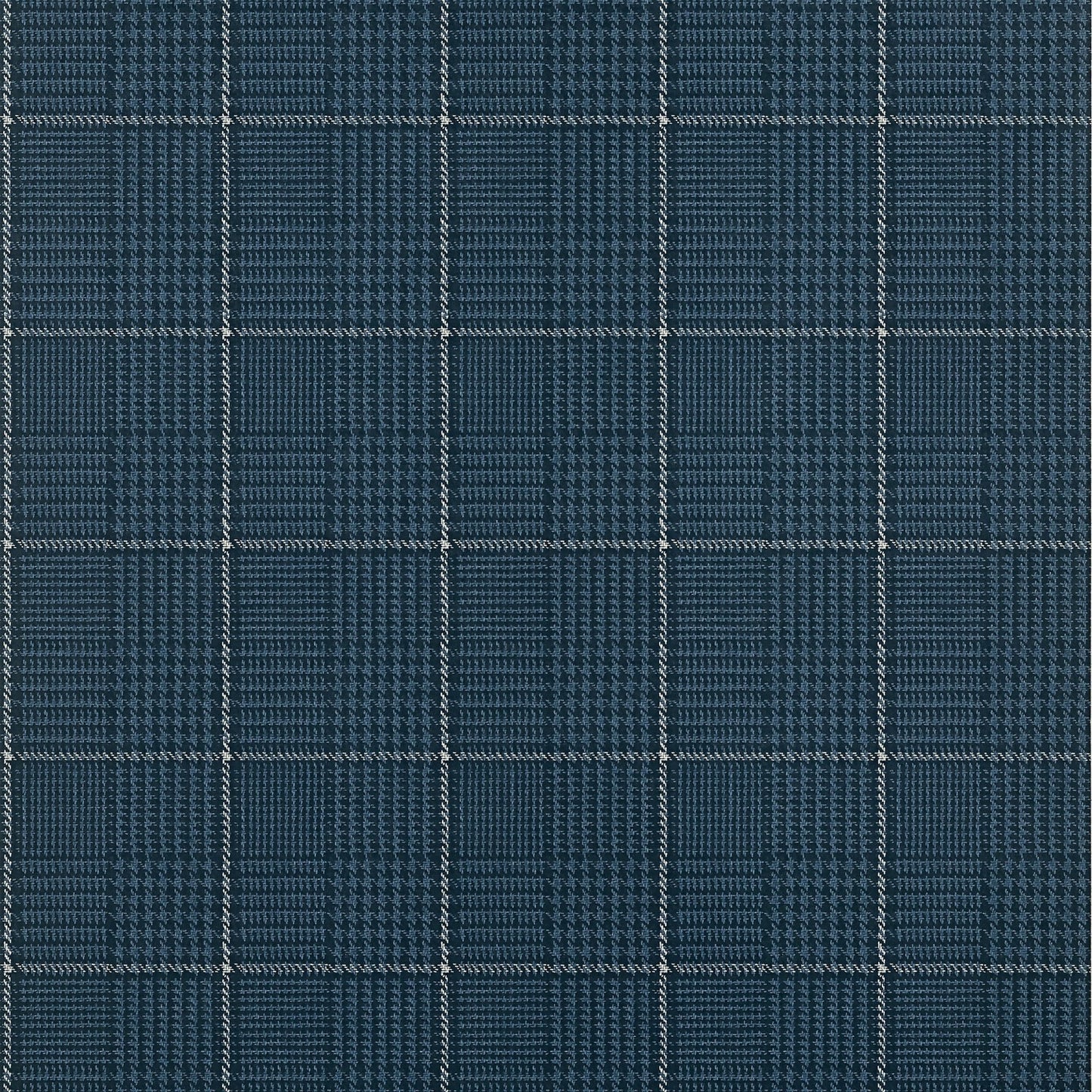 Grassmarket Check Wallpaper - Navy - Thibaut - T10201 - Premier Wallcovering