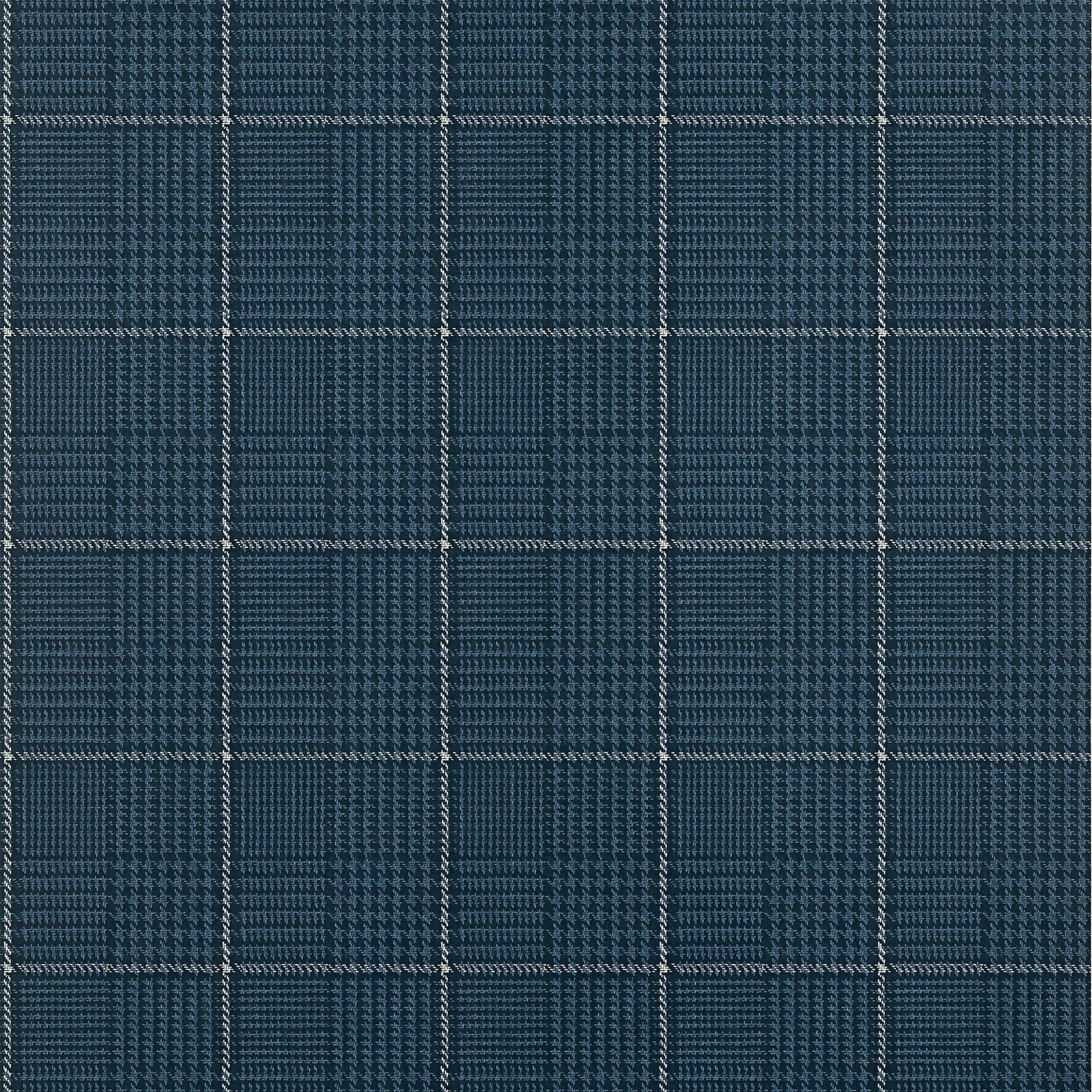 Grassmarket Check Wallpaper - Navy - Thibaut - T10201 - Premier Wallcovering