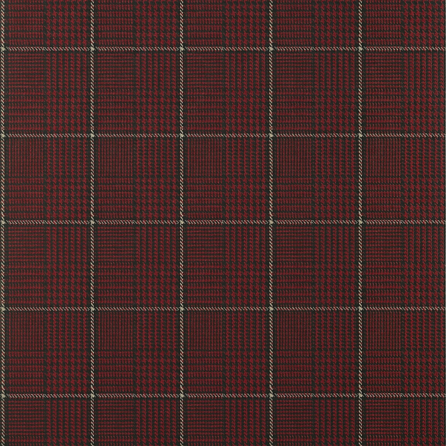 Grassmarket Check Wallpaper - Red - Thibaut - T10204 - Premier Wallcovering