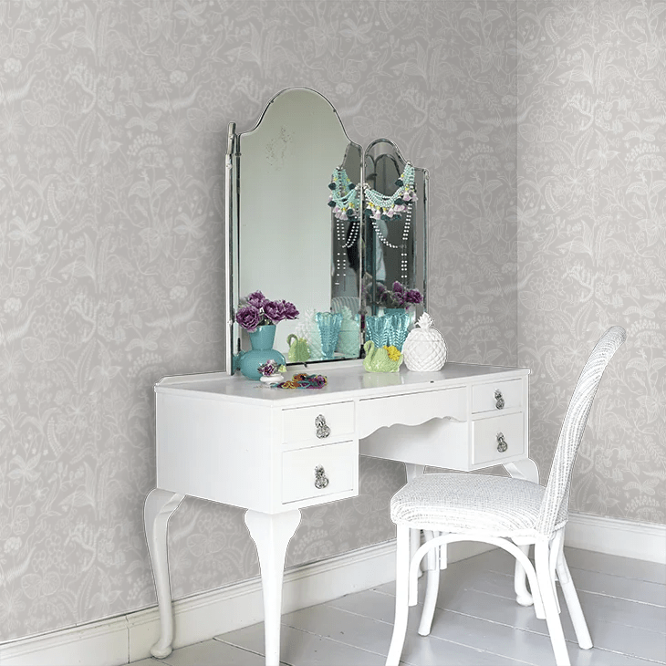 Grazia Wallpaper - Silver Grey - Boråstapeter - 1981 - Premier Wallcovering
